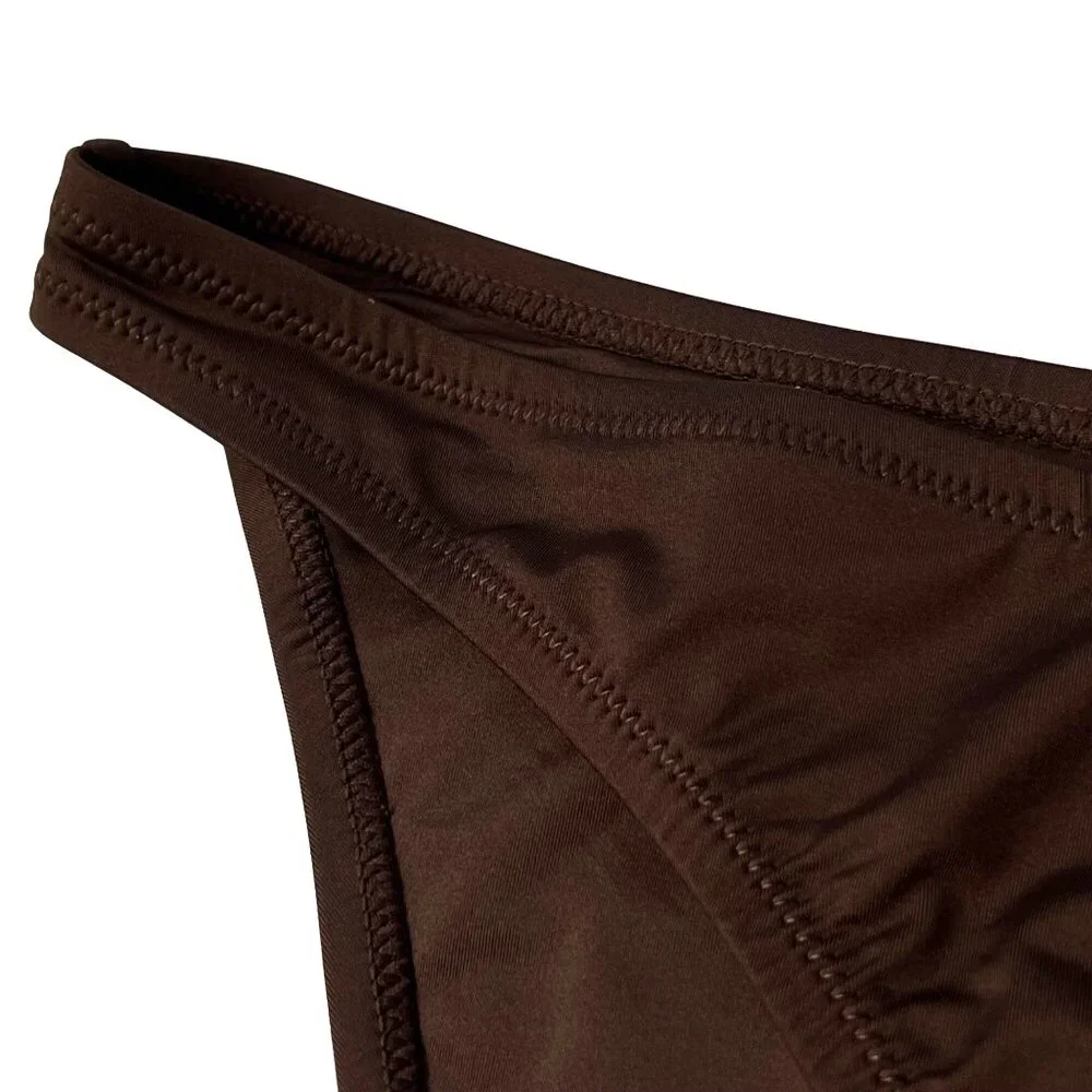 SKIMS‎ Swim Cheeky Tanga Bottoms Cocoa Womens 4X